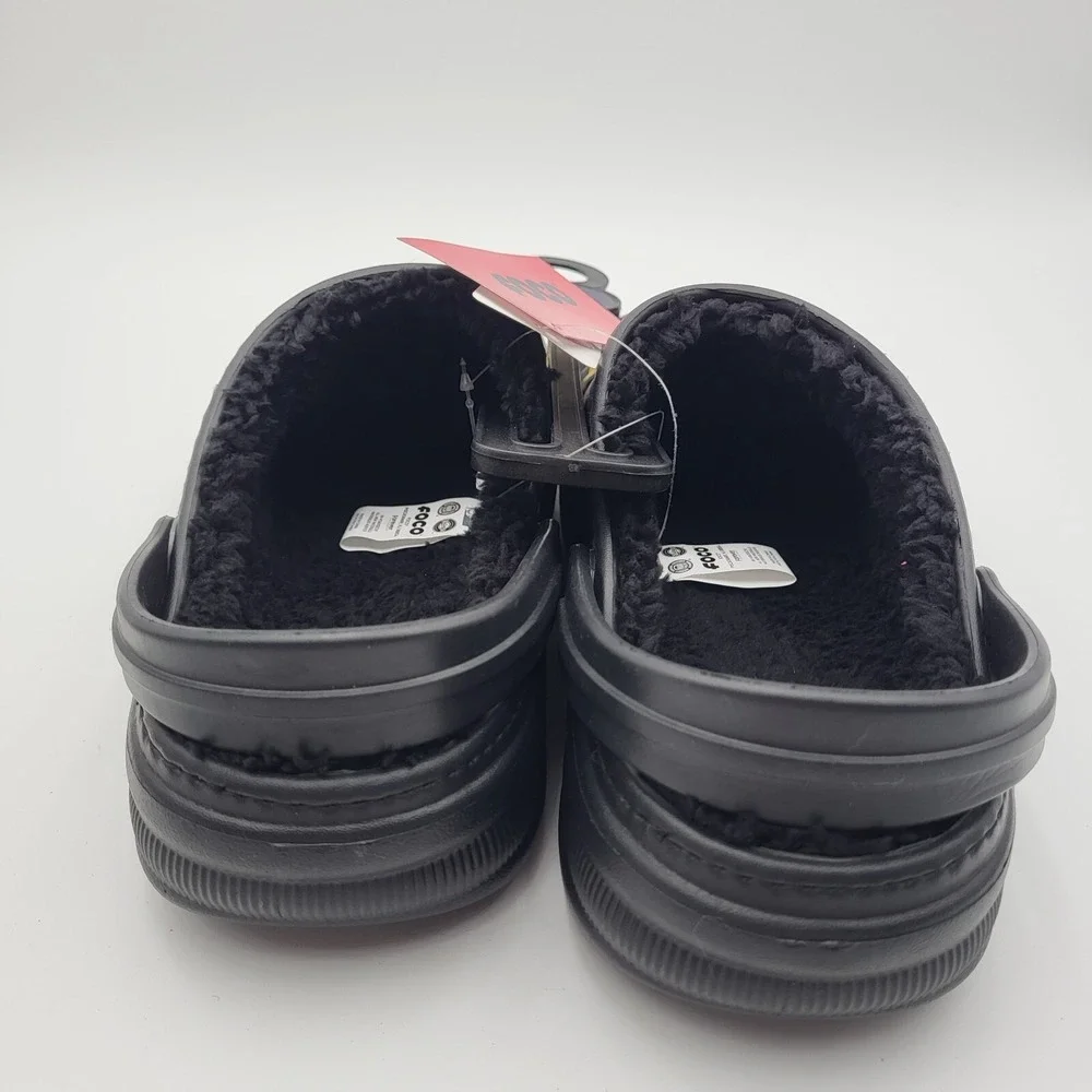 Iowa Hawkeyes Sherpa Lined Clogs with Strap FOCO Mens Small 7-8‎ Womens 9-10